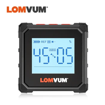 LOMVUM Raportor Digital cu Laser USB Inclinometer Nivel de 360° Unghi Finder Mare Precizie Goniometru Magnet de Înclinare Instrumente de Măsurare