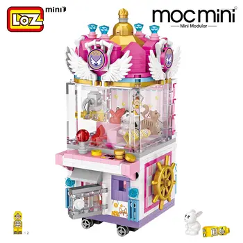 LOZ Mini Blocuri roată Jucării-Un carusel din Plastic Asamblare Blocuri Copii Jucărie de Învățământ DIY Arhitectura Model 1718