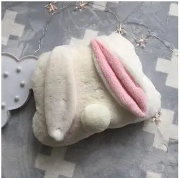 Lung drăguț iepure ureche flanel pernă pătură de aer condiționat bunny pernă de pernă pătură