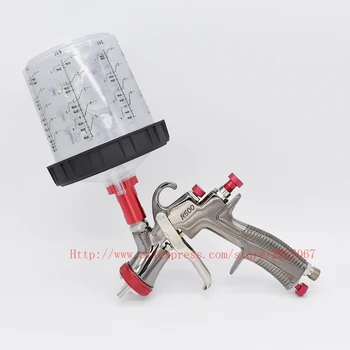 LVLP pistol de pulverizare spray gun gravity 1.3 mm 600CC cupa manuală, pistol de pulverizare cu pistol de pulverizare accesorii