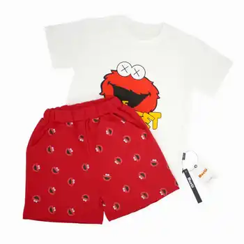 MaeLifu Noi Ins Vară pentru Copii, Bărbați și Femei Costum Drăguț cu Mânecă Scurtă pentru Copii pantaloni Scurți Frumos T-shirt Haine pentru Copii