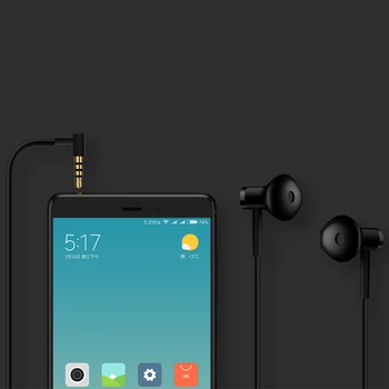 Mai nou Original Xiaomi Mi Dual Unități Jumătate În Ureche Căști de 3,5 MM Sârmă de Control Xiaomi Căști pentru Mi A1 Redmi 5 Plus Smartphone