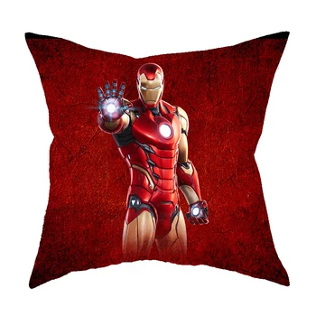MARVEL Pernă Spiderman, Iron Man, Căpitanul Pernele de Acoperire 45*45 Decorare super-Erou fata de Perna Pillowcover Decor Dormitor Cadou