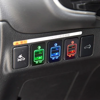 Masina de Încărcare Rapidă de 3 porturi de încărcare încărcător Dual USB adaptor Pentru Mitsubishi Outlander 3 Xpander Mirage Eclipse Cruce asx 2018 2019