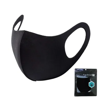Matase de gheață masca Anti-Praf Bumbac de Gura Masca de Fata Anti-ceață neagră stereo 3D masca de Respirat Bărbați Femei Rimeluri Mascarillas