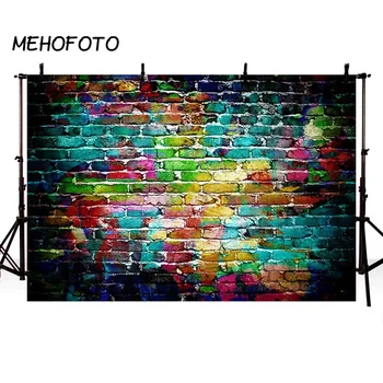 MEHOFOTO Perete Graffiti Fundal Retro Zid de Cărămidă Abstract Fotografie Portret Colorat Party Banner Decoratiuni de Fundal