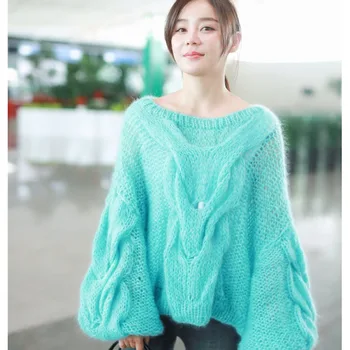 Meihuida Toamna Femei Coreeană Stil Casual, O-Neck Solid Moale Cald Peste Dimensiunea Vrac Pulovere Tricotate Pulovere