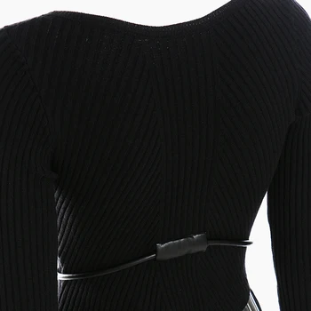 [MEM] Pu Neregulate de Tricotat Pulover Vrac se Potrivi Gât Rotund Maneca Lunga Femei Pulovere de Moda Noua Valul de Toamna Iarna 2021 1DD3815