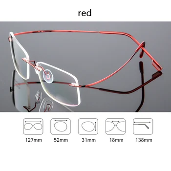 Memorie Titan Ochelari fără ramă Cadru Femei Barbati Ușor Optic Flexibil Ochelari Cadru Oculos De Grau Ochelari s129