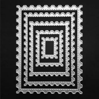 Metal cadru dreptunghiular Granițe Moare de Tăiere Șabloane pentru DIY Scrapbooking/album foto Decorative Relief DIY Cărți de Hârtie