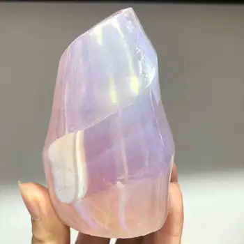 Minerală Placare Cu Flacără Naturale De Cuarț Lanterna Piatra De Cristal De Vindecare Reiki Decor Acasă
