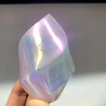 Minerală Placare Cu Flacără Naturale De Cuarț Lanterna Piatra De Cristal De Vindecare Reiki Decor Acasă