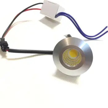 Mini LED Einbaustrahler 1X 3W mit Trafo Stecksystem Einbauspot Deckenspots Einbauleuchten Einbaurahmen (Warmweiß rund) [Energi