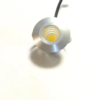 Mini LED Einbaustrahler 1X 3W mit Trafo Stecksystem Einbauspot Deckenspots Einbauleuchten Einbaurahmen (Warmweiß rund) [Energi