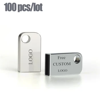 Mini-Metal Unitate Flash USB personalizate 2gb 4gb 8gb 16gb 32gb 64bg 128gb Pen Drive U Disc Cadou Gratuit LOGO-ul Personalizat Stick de Memorie USB