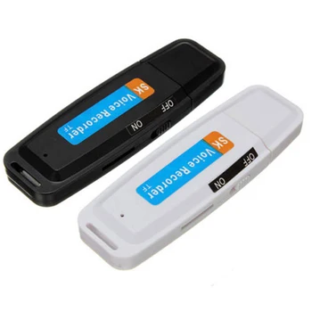 Mini Reîncărcabilă U Disc de Plastic Reportofon Profesional Portabil Suport TF Card Audio Pen Flash Drive Digital USB WAV