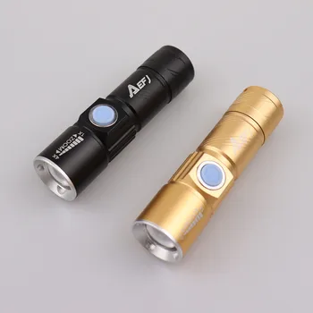 Mini USB XPE Q5LED lanterna Lanterna Camping în aer liber Lumina Reincarcabil rezistent la apa Zoomable Lampa de Biciclete Modul 3 la Îndemână Flash de Lumină