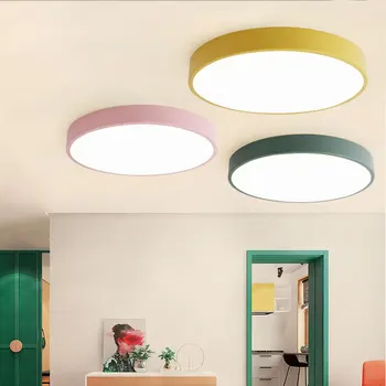 Minimalist Modern, camera de zi dormitor studiu restaurant culoar balcon condus Nordic iluminat macaron creative lampă de plafon