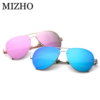 MIZHO a Crescut de Aur Vidrio Stele de Lux pentru Bărbați ochelari de Soare Polarizati pentru Femei de Brand de Conducere Designer UVA oculos de sol Oglindă 2020