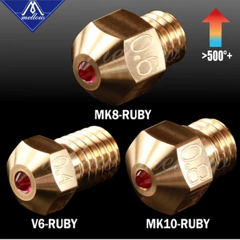 Moale de Înaltă Temperatură Imprimantă 3d NF-v6/mk10/mk8 Ruby Duza Pentru Flashforge Micro Elvețian Cr10 Mk8 E3d V6 Hotend
