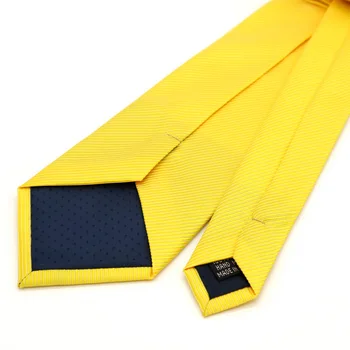 Moda Barbati Cravata 8CM Galben Portocaliu Fulare de Mătase Țesături Jacquard Clasic Legături de Gât Pentru Bărbați Formale de Afaceri, Petrecere de Nunta Mirele