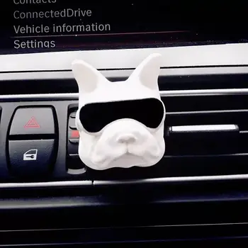 Moda Bulldog Mașină De Parfum Decor De Aerisire Parfum Clipuri Bulldog Masina Aromoterapie Auto Produse Accesorii