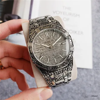 Moda cuarț ceas barbati Brand de lux Retro aur din oțel inoxidabil ceas barbati aur mens watch reloj hombre
