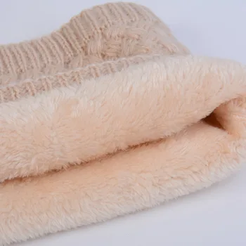 Moda Unisex De Iarna Cald Tricotate Inel Eșarfe Lână Groasă În Interiorul Super Elastic Tricot Fulare Barbati Femei Copii Încălzit De Gât