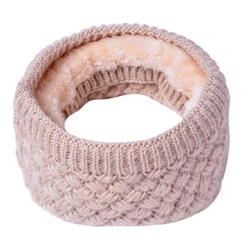 Moda Unisex De Iarna Cald Tricotate Inel Eșarfe Lână Groasă În Interiorul Super Elastic Tricot Fulare Barbati Femei Copii Încălzit De Gât