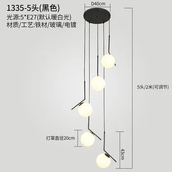 Modern lumini pandantiv minge de sticlă Decor Acasă E27 corp de iluminat restaurant lampă de agățat luminaria pendente
