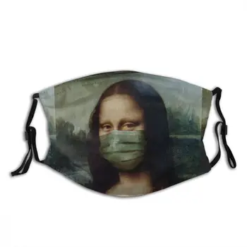 Mona Lisa Amuzant Art Carantină Stil Design Reutilizabile Masca De Fata Anti Ceata Masca Cu Filtre Capacul De Protecție Respiratorie Mufla