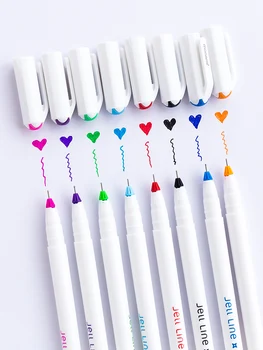 Monami 0,4 mm Pix cu Gel Vârful de Metal Desen Creion Pentru Schita Doodle Pictura 8 Culori Disponibile coreeană pentru Școală, Rechizite de Birou