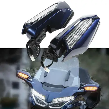 Motocicleta Oglinda retrovizoare cu LED Semnal Lumina Lentile Pentru Honda Goldwing GL1800 GL 1800 2018-2020 2019