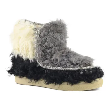 Moug de iarnă pantofi femei cizme de zăpadă original eschimos adidas chekiang blana amestecat manual din piele de oaie platforma doamnelor cizme glezna