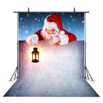 Moș Crăciun fundaluri Prezent Iarnă perete de zăpadă Fulg de nea Crăciun Fericit Fotografie Vinil Fundal Fotografie de Studio Prop