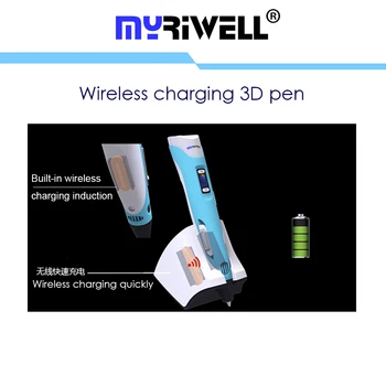Myriwell 3D Pixuri 4-a Generație 3.7 V 1500mAH Încărcare Wireless DIY Imprimantă 3D Stilou pentru Copii Inteligente cele Mai Avansate Cadouri