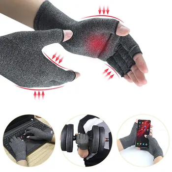 Mănuși de protecție Artrita Dureri de Relief Comune de Îngrijire a Sănătății Jumătate-deget Arhtitis Mănuși Bărbați Femei Terapia de Compresie Mănuși