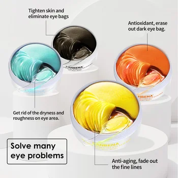 Măști de ochi Anti-imbatranire se estompeze ca liniile fine Anti-rid Antioxidant Eliminarea Saci de Ochi Hidratanta pentru Ochi Patch-uri Coreea de 60 buc
