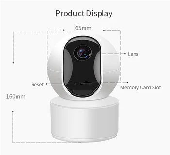 N_eye 5MP HD Home Security Camera IP Două căi Audio Wireless Mini aparat de Fotografiat Viziune de Noapte CCTV Camera WiFi Baby Monitor IR Noapte Cam