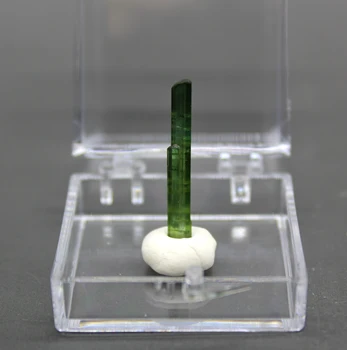 Natural Brazilia turmalina verde cristal mineral exemplare pietre și cristale de cuarț, cristale dimensiuni cutie 3.4 cm cutie gratuit