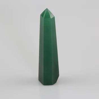 Naturale Aventurin Verde Cristal De Cuarț Bagheta De Vindecare Gem Stone Rock Hexagon Obelisc Punct De Minerale-Specimen Feng Shui Decor Acasă