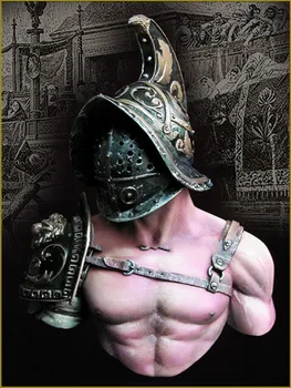 Nevopsită Kit 1/10 gladiator Roma Antică bust figura Figura Istorică Rășină Kit