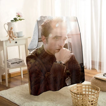 New Sosire Robert Pattinson Pături de Imprimare Pătură Moale Arunca Pe Casa/Canapea/Pat Portabil de Călătorie pentru Adulți Acoperi Pătură 1208p