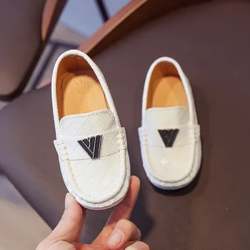 New Vintage din Piele PU Designer Baieti Pantofi Slip pe Țese Carouri de Moda Pantofi pentru Copii Băiat Formale Pantofi Rochie Copilul Băiat D12102