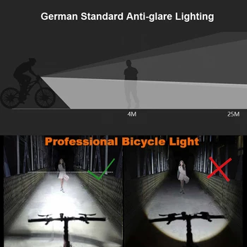 NEWBOLER Biciclete Lumina Impermeabil USB Reîncărcabilă LED 2200mAh MTB Biciclete Rutier Lampă Față Faruri de Aluminiu Lanterna Bicicleta Lumina