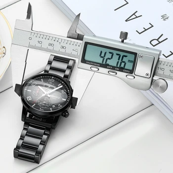 NIBOSI Cuarț Ceasuri Barbati Brand de Lux din Oțel Inoxidabil Cronograf Ceasuri Barbati Top Brand de Lux Impermeabil Bărbat Ceas 2019