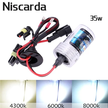 Niscard 2 buc 35W Xenon H4 H7 H8 9005 Kit de Conversie HID H1, H3 Bec H11 4300K 6000K 8000K Auto Faruri Lampa