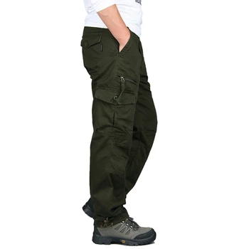 Noi 2019 Bărbați Pantaloni De Marfă Multiple Buzunare Militare Tactice Pantaloni Barbati Uza Streetwear Armata Direct Pantaloni Casual Pantaloni Lungi