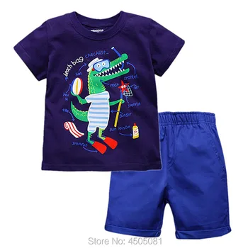 Noi 2020 baietel Haine Set de Brand de Calitate Pieptănat Bumbac pentru Copii t-shirt, Pantaloni 2pc Imbracaminte Copii Set Casual Bebe Baieti Seturi