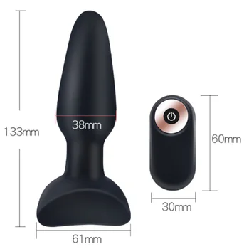 Noi 7 Viteze Magnetic Impact Butt Plug Wireless De Control De La Distanță Vibrator Anal Plug Anal Dildo Sex Masculin, Prostata Pentru Masaj Pentru Cupluri